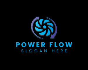 Airflow Fan Rotor logo design