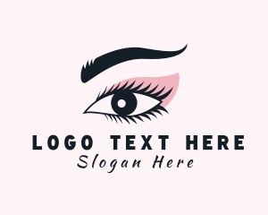 Threading - Beauty Eyelash Cosmetic logo design
