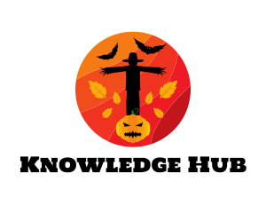 Scary - Halloween Scarecrow Pumpkin logo design