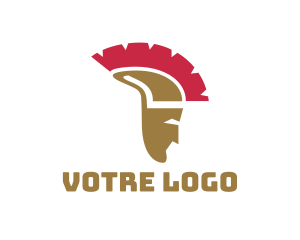 Spartan Helmet Head Logo