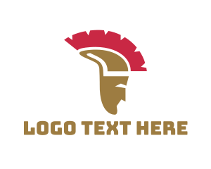 Spartan Helmet Head Logo