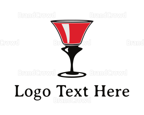 Red Wine Glass Logo