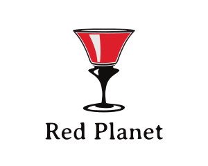 Red Wine Glass logo design