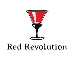 Red Wine Glass logo design