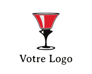 Red Wine - Red Wine Glass logo design