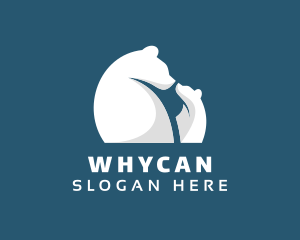 Wildlife Polar Bear Zoo Logo