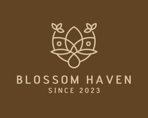 Flowering - Minimalist Flower Boutique logo design