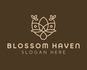 Minimalist Flower Boutique  logo design