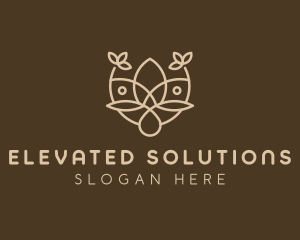 Minimalist Flower Boutique  logo design