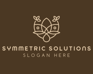 Symmetric - Minimalist Flower Boutique logo design