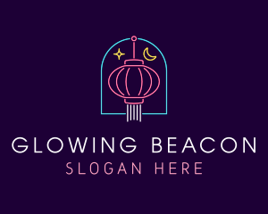 Light - Chinese Lantern Neon Lights logo design