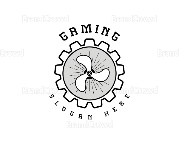 Mechanic Propeller Gear Logo