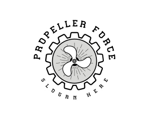 Propeller - Mechanic Propeller Gear logo design