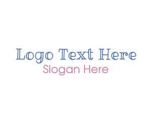 Lettering - Cute Playful Nursery logo design