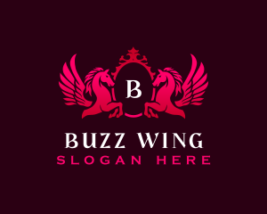 Luxury Pegasus Wings logo design