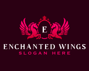 Luxury Pegasus Wings logo design