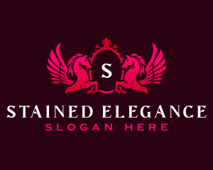 Luxury Pegasus Wings logo design