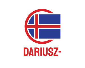 Circle Iceland Flag Logo