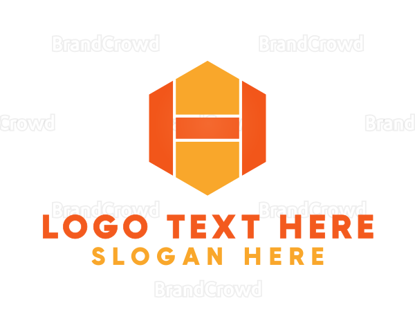 Yellow Hexagon H Logo