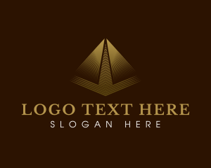 Investement - Consultant Luxury Pyramid logo design