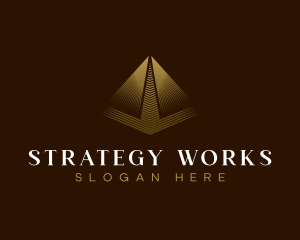 Consultant Luxury Pyramid logo design