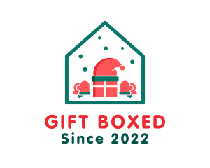 Christmas Gift House  logo design