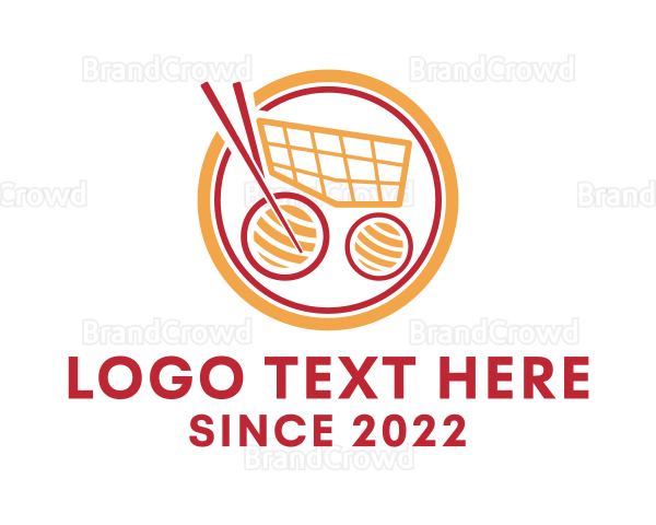 Japanese Sushi Cart Logo