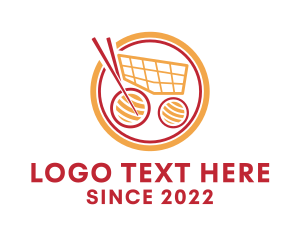 Meal Delivery - Japanese Sushi Cart logo design