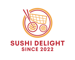 Japanese Sushi Cart logo design