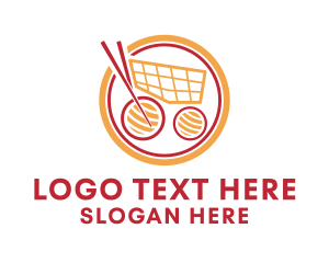 Japanese Sushi Cart Logo