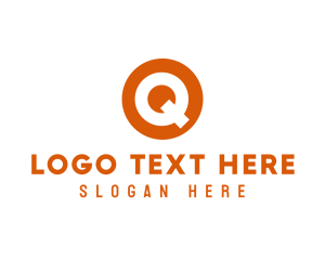 Alphabet - Circle Letter Q logo design