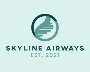 Modern Wing  Ring  logo design