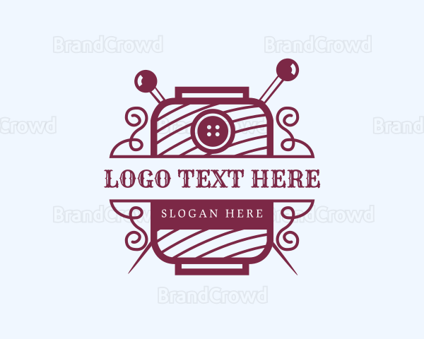 Sewing Yarn Tailoring Logo