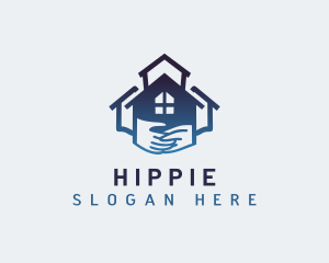 Apartment - Home Property Handshake logo design