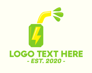 Thunder Bolt - Juicy Energy Drink logo design