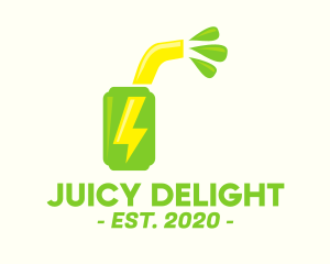 Juicy - Juicy Energy Drink logo design