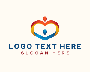 Group - Heart Charity Orphanage logo design