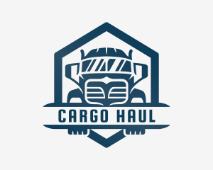 Hexagon Forwarding Truck logo design