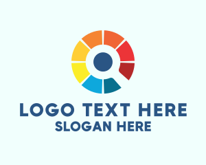 Magnifying - Colorful Search Engine logo design