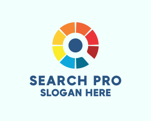 Colorful Search Engine logo design