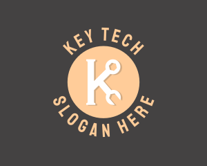 Technician Wrench Machine logo design