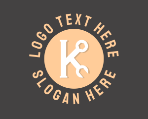 Technician - Technician Wrench Letter K logo design