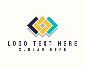 Floorboard - Tile Brick Floor logo design
