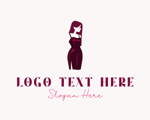 Model - Fashion Woman Dress logo design