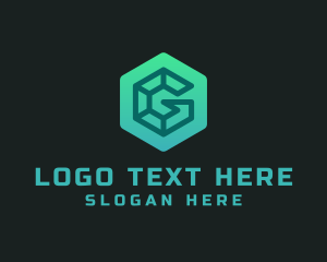 Software - Hexagon Media Letter G logo design