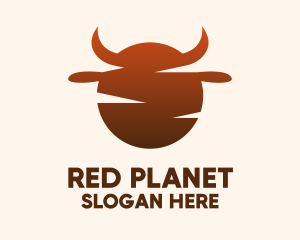 Red Cow Sunset logo design