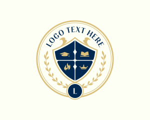 Toga Hat - University School Academy logo design