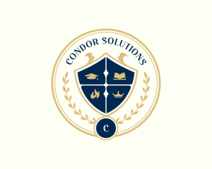 University School Academy logo design