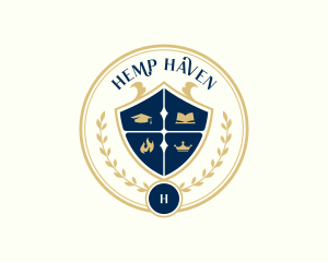 University School Academy logo design