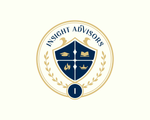 University School Academy logo design